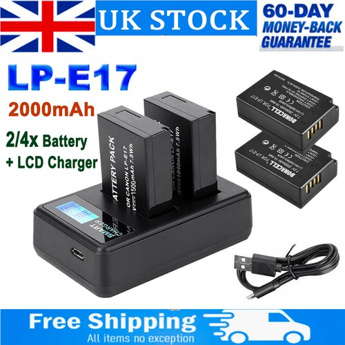 E17 battery dual - lp-e17, +