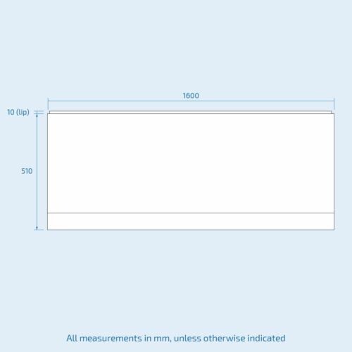 1600mm front bath - bath, bathtub
