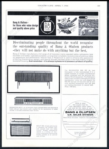 1966 bang olufsen beolit 600 - olufsen,