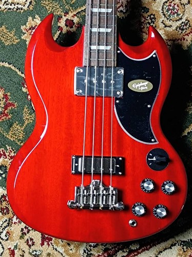 Epiphone bass cherry used - eb-3,