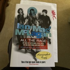 SIGNED Ian 'Mac' McLagan All The Rage - Small Faces Rod Stewart Rolling Stones +
