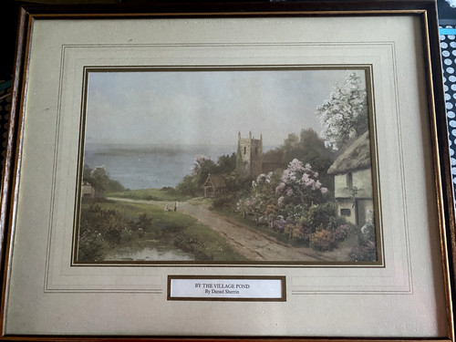 The village pond framed - the,