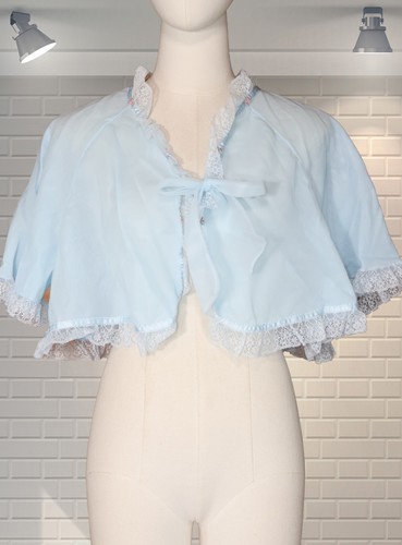 Beautiful blue frilly nylon - blue,