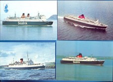 SEALINK.BRITISH RAILWAY FERRIES.16 POSTCARDS.DOVER,HENGIST,AVALON,CAESAREA,ETC.