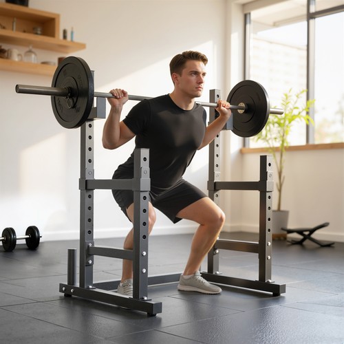 Adjustable squat rack heavy - rack,,