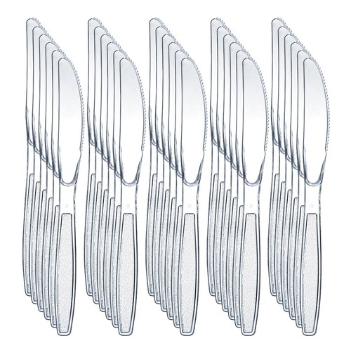 Reusable plastic knives clear - reusable,