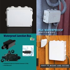 Electric Inline Cable Connector Outdoor IP65 Waterproof Junction Boxes UK
