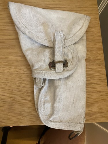 White canvas holster webbing - white,
