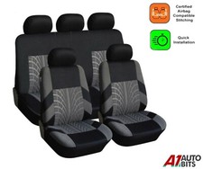 Car Seat Covers Protectors Grey Full Set Fabric For Nissan X-trail Qashqai Juke