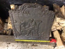 Antique Cast Iron Fireback