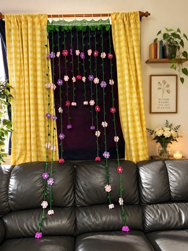 Handmade crochet flower - crochet, door