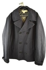 H&M LOGG Navy Pea Coat size XL