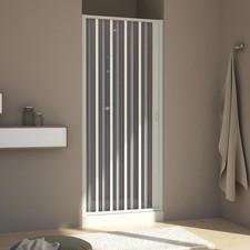 SHOWER DOOR ENCLOSURE SCREEN FOLDING DOOR FROM 600 TO 1600 MM PVC PANEL H1850