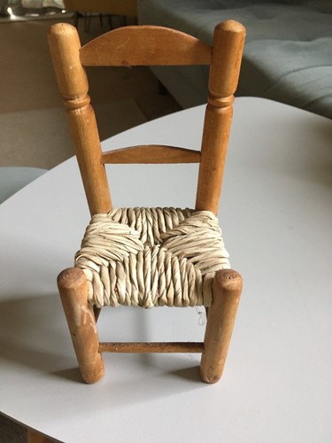 Antique mini wooden chair - mini,