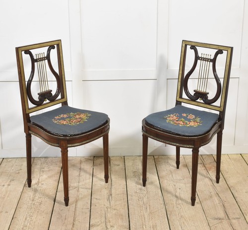 Pair mahogany side - of,
