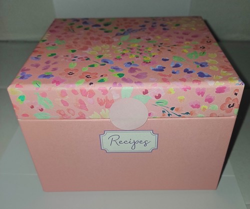 Recipe box with - with, cards
