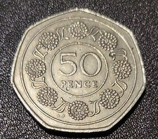 1988 Gibraltar Large Size 50p