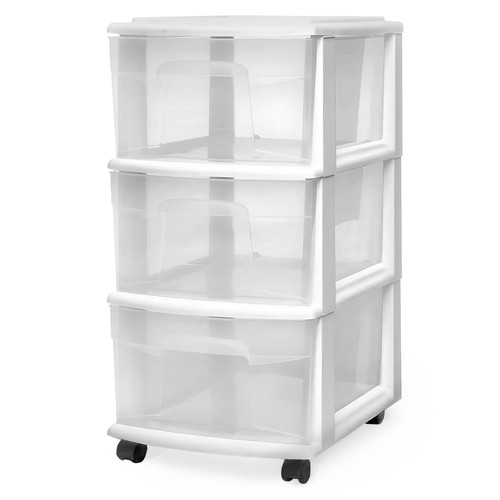 Homz plastic drawer medium - homz, 3