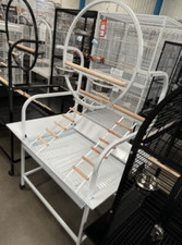 Parrot-Supplies Texas XL Macaw Parrot Stand - White,