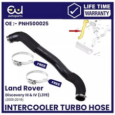 TURBO INTERCOOLER HOSE PIPE FOR RANGE ROVER SPORT DISCOVERY 3 4 TDV6 PNH500025