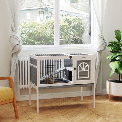 Rabbit hutch elevated - rabbit, hutch,