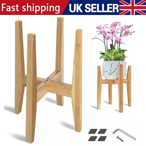 Adjustable bamboo wooden plant - wooden,