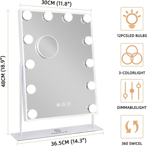 Hollywood vanity mirror with - hollywood,