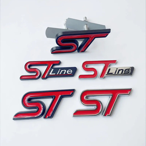 Metal line grill - 3d, emblem