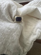 Silver Amethyst Ring Size O