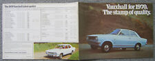 Vauxhall Range Viva Victor VX 4/90 Cresta Ventora Viscount UK  Brochure 1969-70