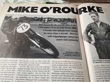 MIKE O,ROUCKE ARIEL ARROW MV AJS 7R NORTON MANX MOTORCYCLE ARTICLE.
