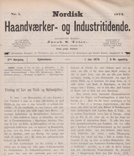 Nordisk Haandvaerker - og