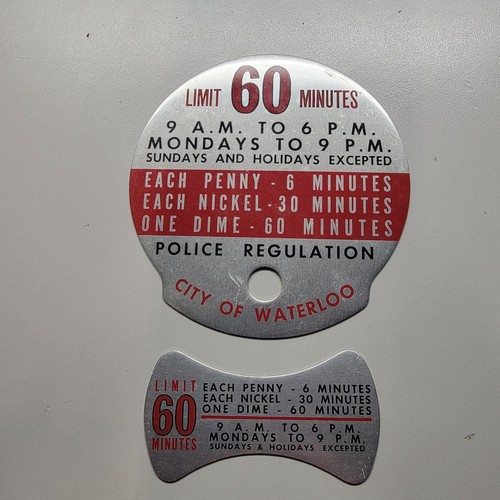New park meter time plate - meter,