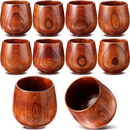 Pieces wooden tea cup - wooden,