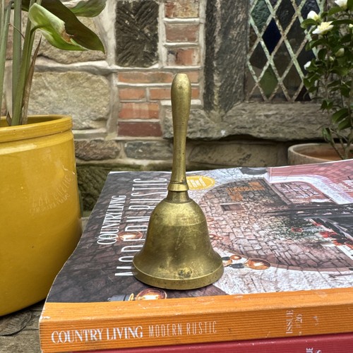 Vintage brass small bell table - vintage,