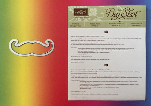 Stampin big shot - shot, moustache