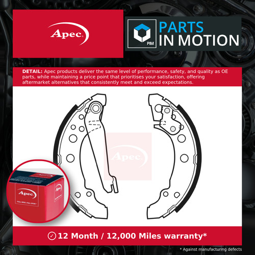 Brake shoes set fits passat - set,