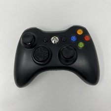 Official Microsoft Xbox 360 Wireless Controller Black Tested Working