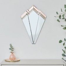 Pink & Mocha Art Deco Fan Wall