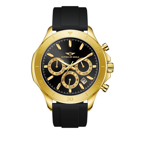 Mens chronograph gold - mens,