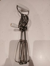 Vtg Rotary Hand Whisk Double