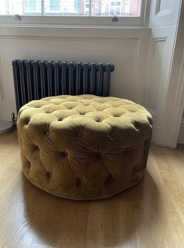 Large footstool pouffe - footstool,
