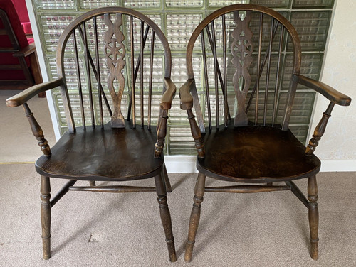 Pair antique windsor - antique,