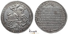 Saxony, John George II., thaler after Zinna foot 1678, Davenport 7633, FXF
