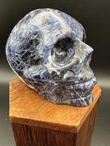 Crystal skull blue sodalite - crystal,