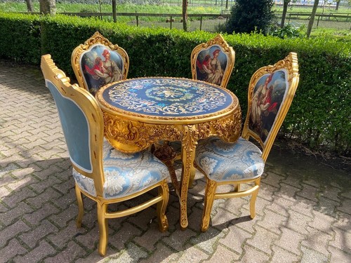 Table with chairs - with, italian
