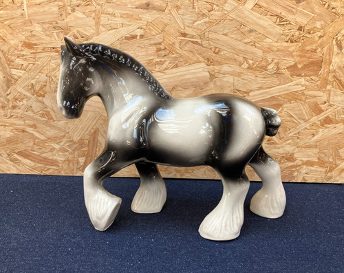 Large vintage ceramic - ceramic, grey