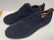 HUDSON Navy Suede Shoes UK 12 Mens Lace Up Leather Blue H by EU 46