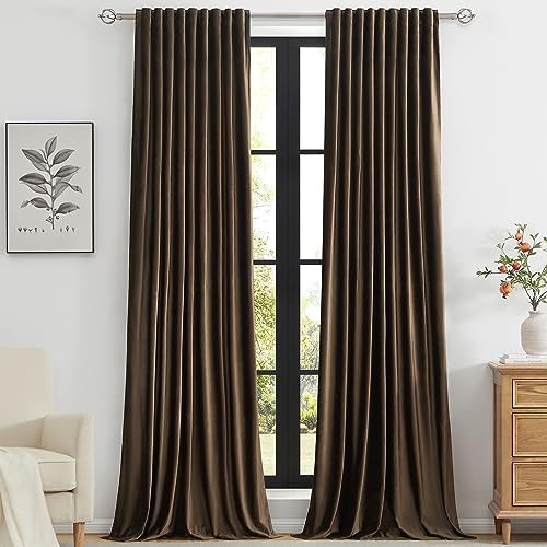 Velvet curtains inch long - curtains,