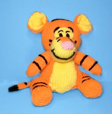KNITTING PATTERN - Tigger inspired choc orange cover / 15cms Winnie the Pooh toy